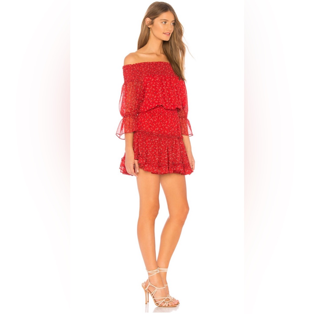 Misa Los Angeles Off The Shoulder Dress